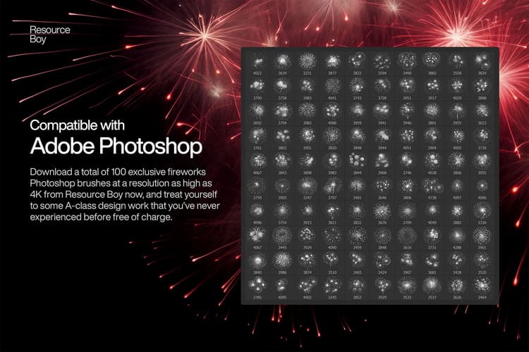 100+ Fireworks Photoshop Brushes 2