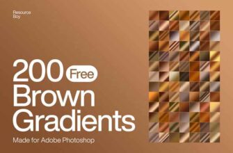 200 Free Brown Photoshop Gradients 01