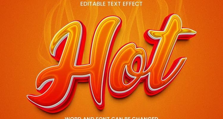 Hot 3d Editable Text Effect Style