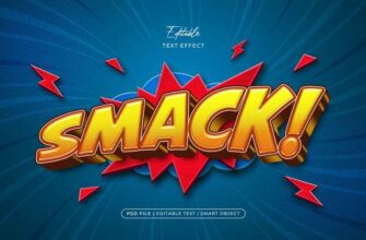 Smack Editable Text Effect Style