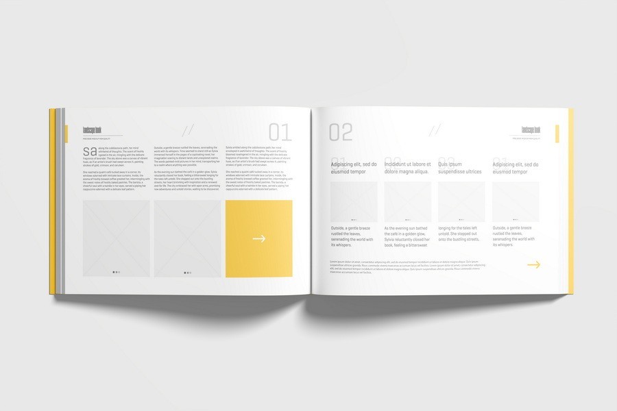 02 Landscape Softcover Book Mockup