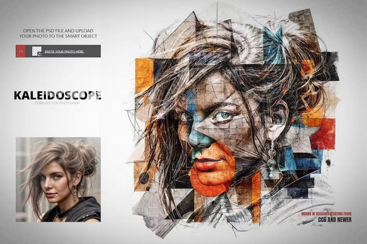 Kaleidoscope Template For Photoshop