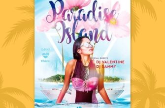 Paradise Island Free Summer Flyer Template