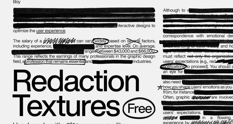 Redaction Textures 01