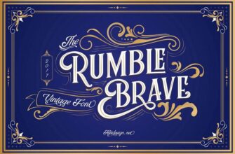 Rumble Brave ~ Free Display Font 1