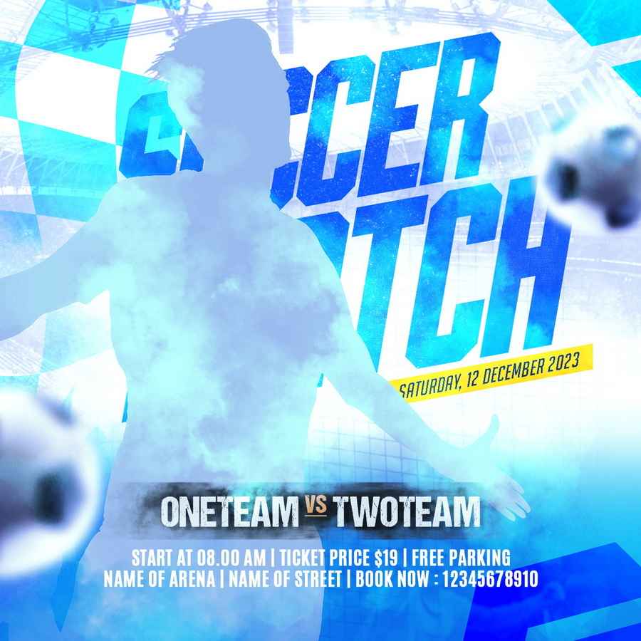 2 Psd Flyer Template ~ Soccer Match (vol.1)