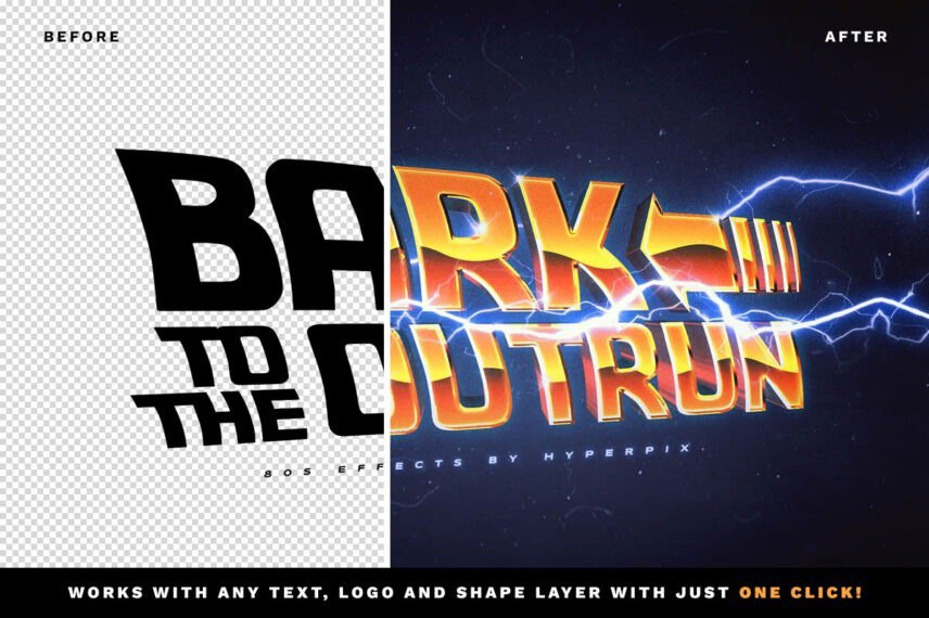 Back To The Future Text Effect 1