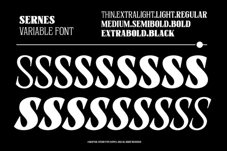 Sernes Display Font 5