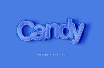 Sweet Candy 3d Text Effect