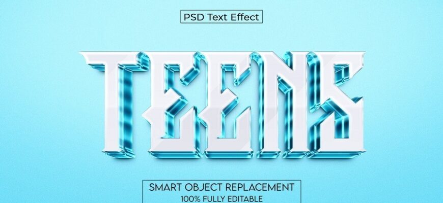 Teens Psd Text Effect