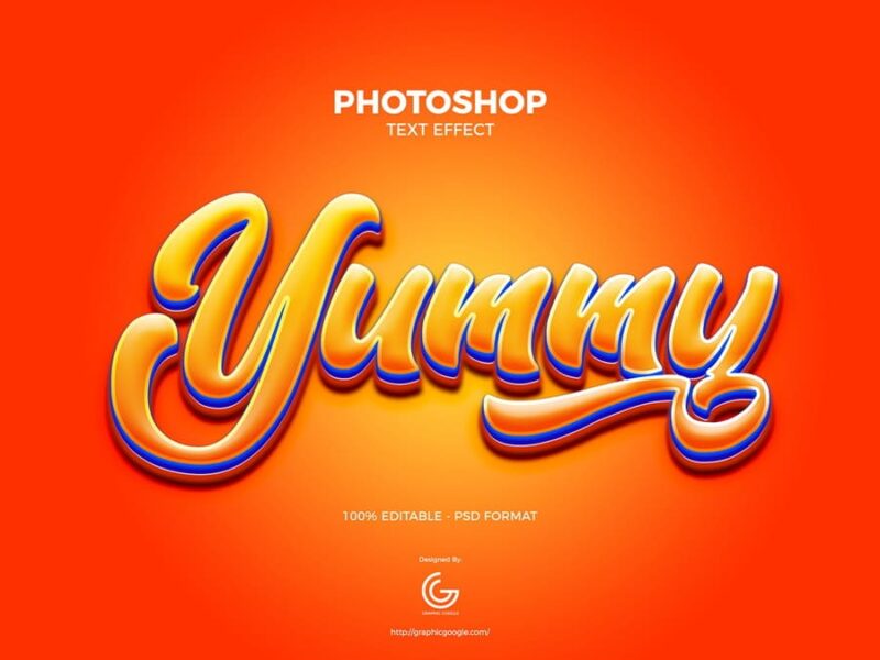 Yummy Psd Text Effect