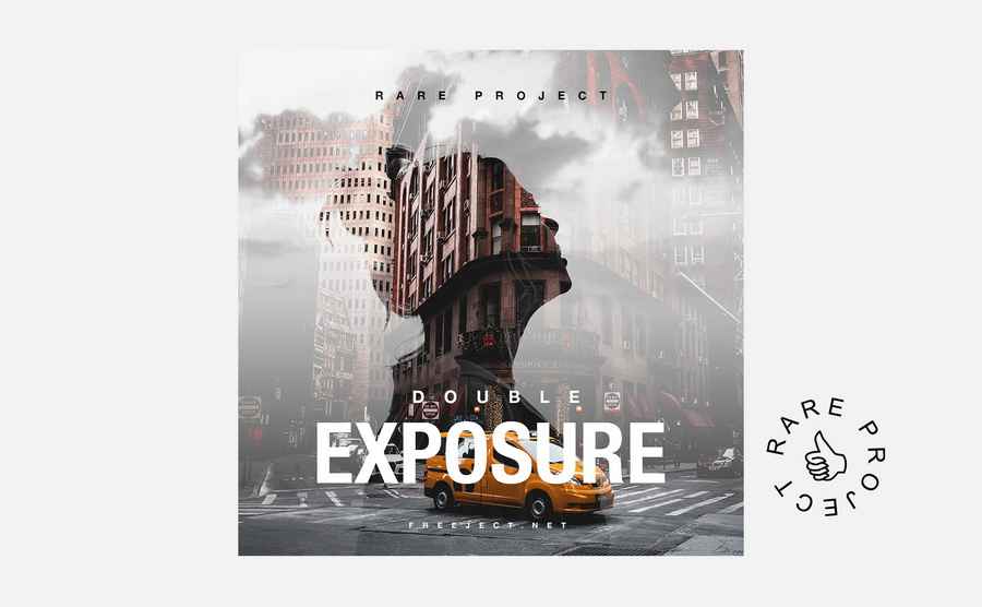 Double Exposure Cover Art Design Template 1