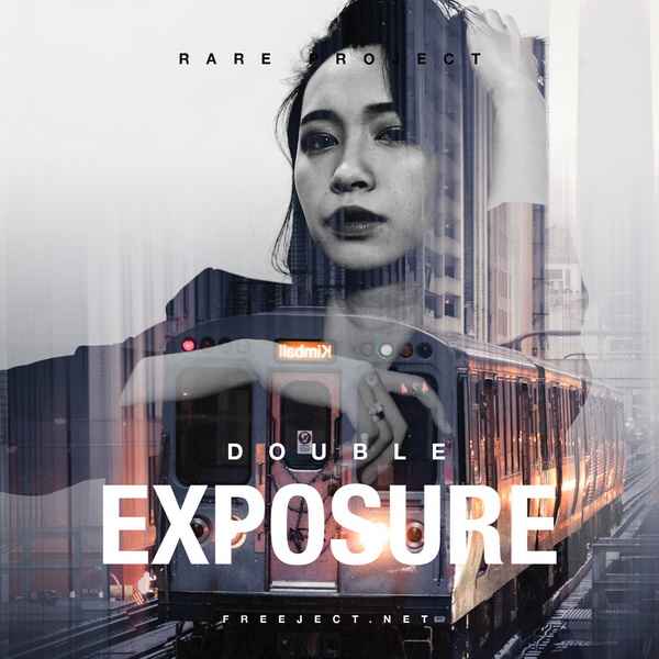 Double Exposure Cover Art Design Template 2