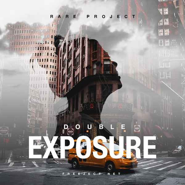 Double Exposure Cover Art Design Template 4