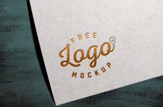 Free Texture Card Logo Mockup Psd 1