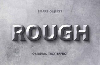 Rough Silver Steel Text Effect 0