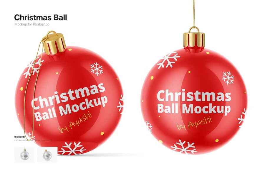 Christmas Ball Mockup 3 1